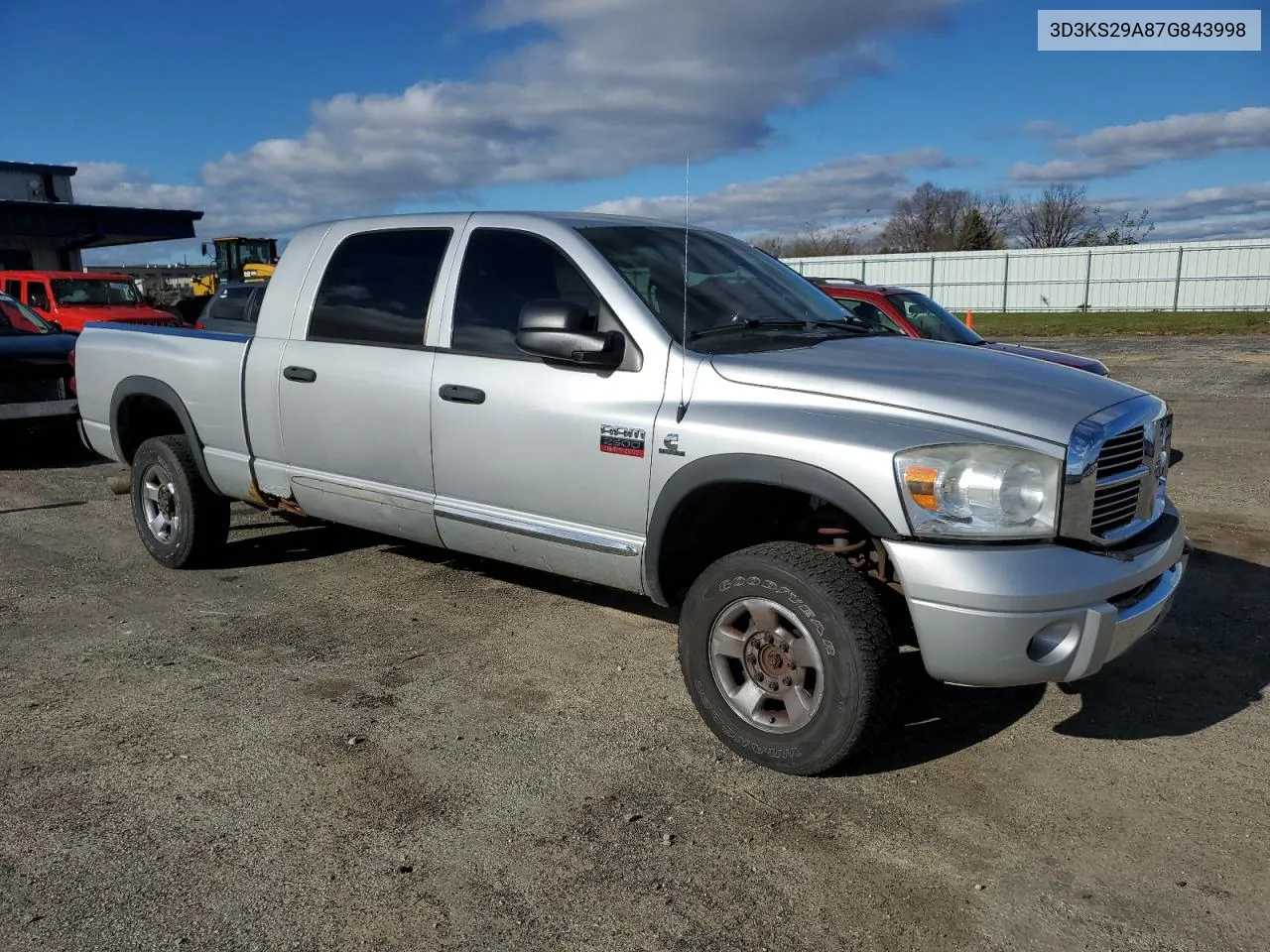 2007 Dodge Ram 2500 VIN: 3D3KS29A87G843998 Lot: 80517894