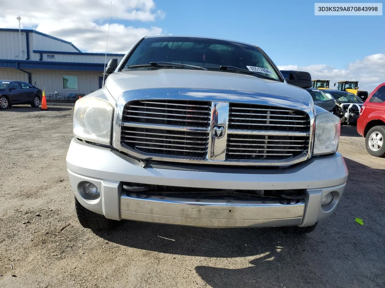 2007 Dodge Ram 2500 VIN: 3D3KS29A87G843998 Lot: 80517894