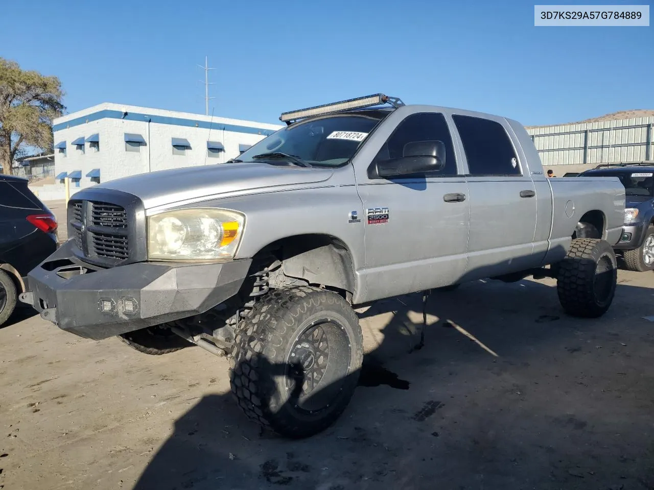 2007 Dodge Ram 2500 VIN: 3D7KS29A57G784889 Lot: 80718724