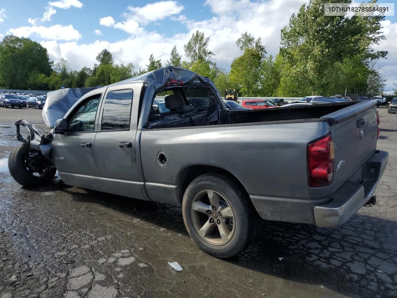 2008 Dodge Ram 1500 St VIN: 1D7HU18278S584891 Lot: 52604094