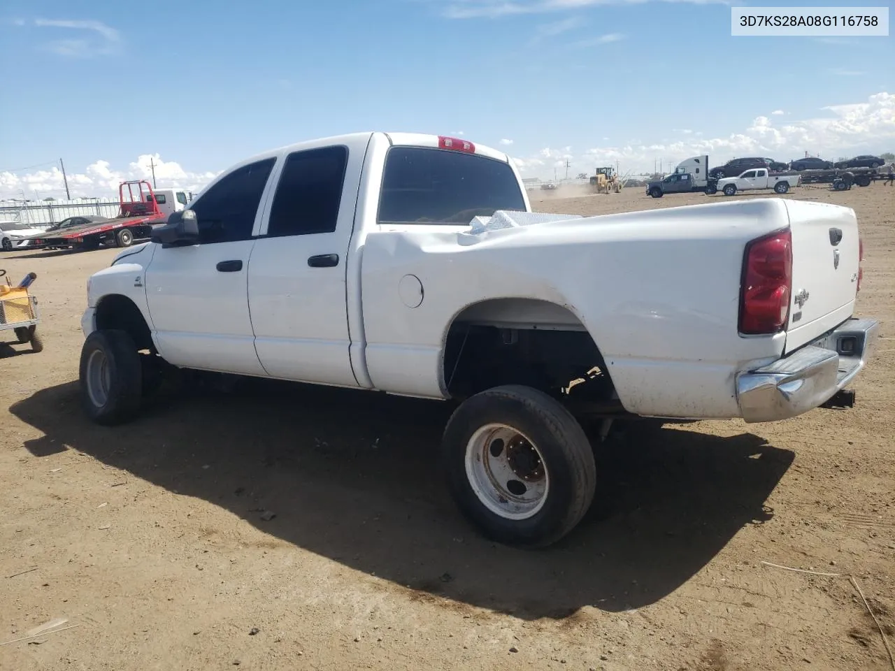 2008 Dodge Ram 2500 St VIN: 3D7KS28A08G116758 Lot: 55108844