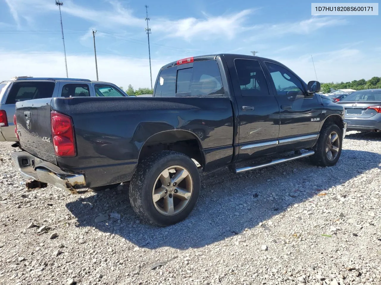 2008 Dodge Ram 1500 St VIN: 1D7HU18208S600171 Lot: 55489364