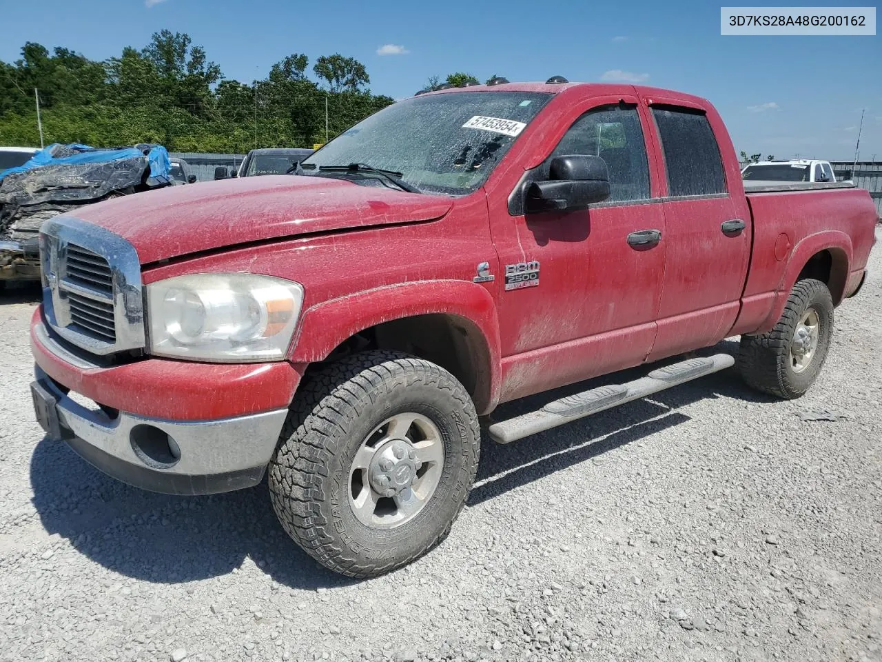 2008 Dodge Ram 2500 St VIN: 3D7KS28A48G200162 Lot: 57453954