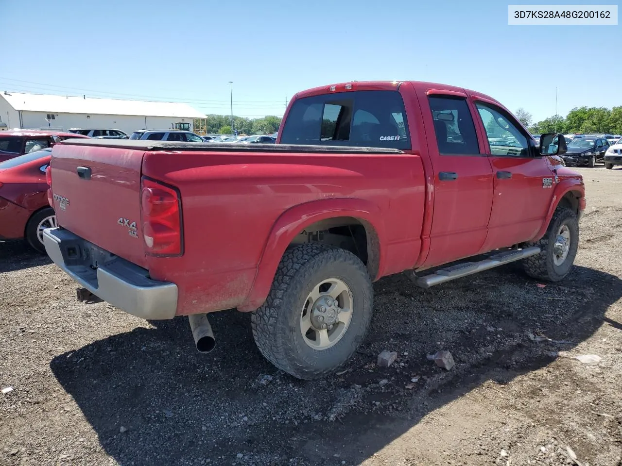 2008 Dodge Ram 2500 St VIN: 3D7KS28A48G200162 Lot: 57453954