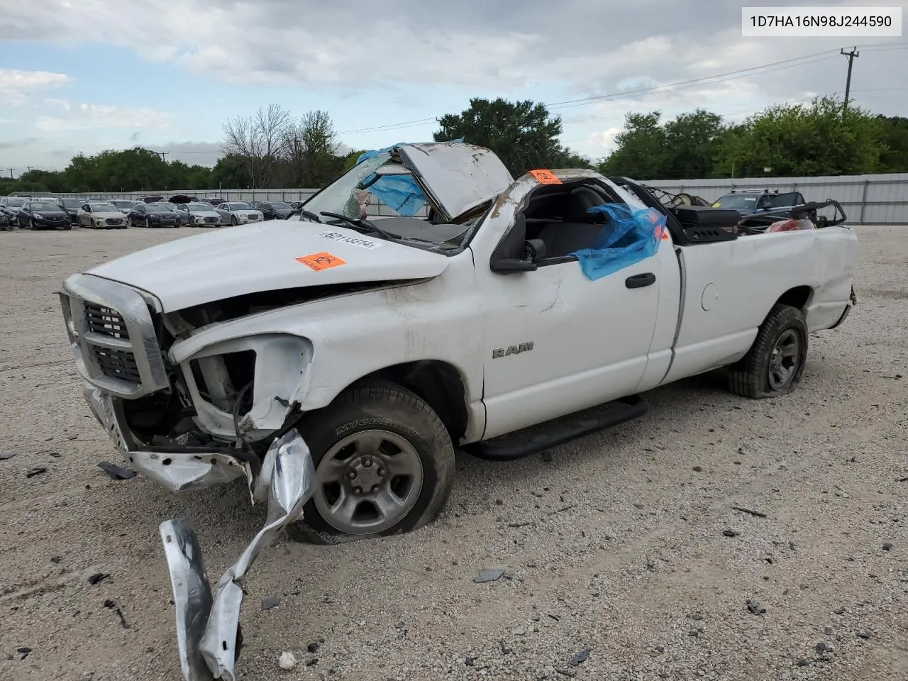 2008 Dodge Ram 1500 St VIN: 1D7HA16N98J244590 Lot: 62113314