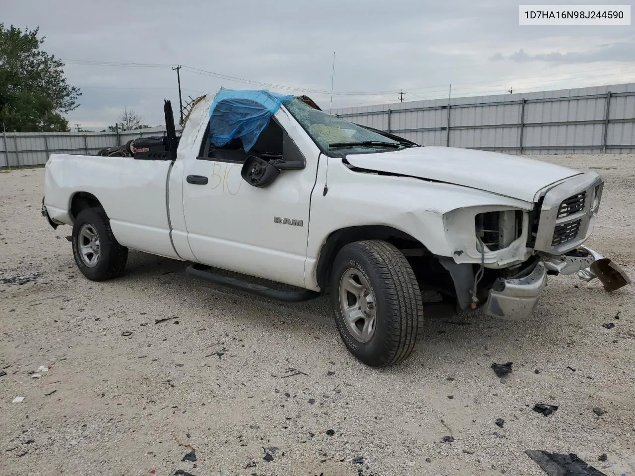 2008 Dodge Ram 1500 St VIN: 1D7HA16N98J244590 Lot: 62113314