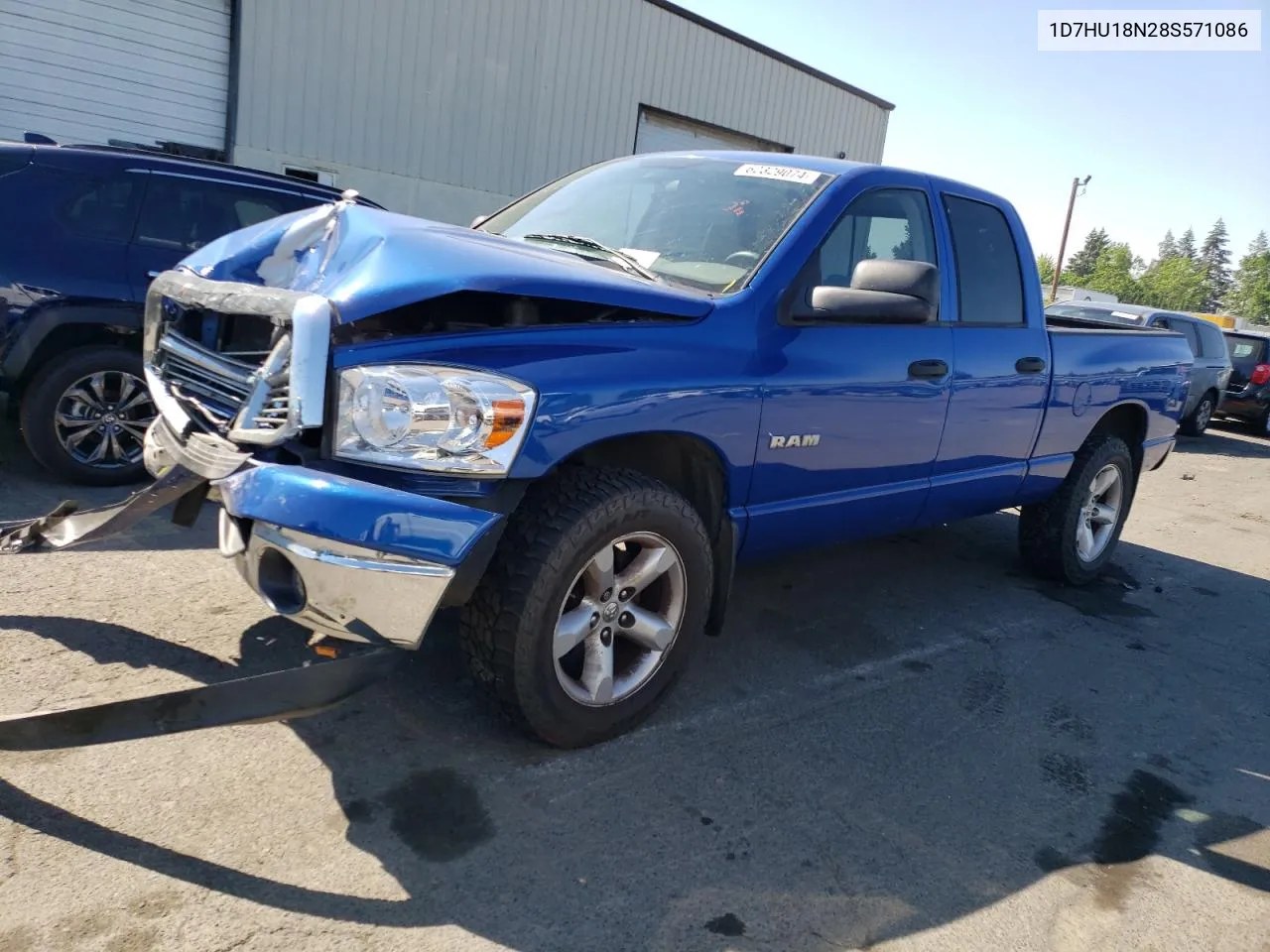 2008 Dodge Ram 1500 St VIN: 1D7HU18N28S571086 Lot: 62329074