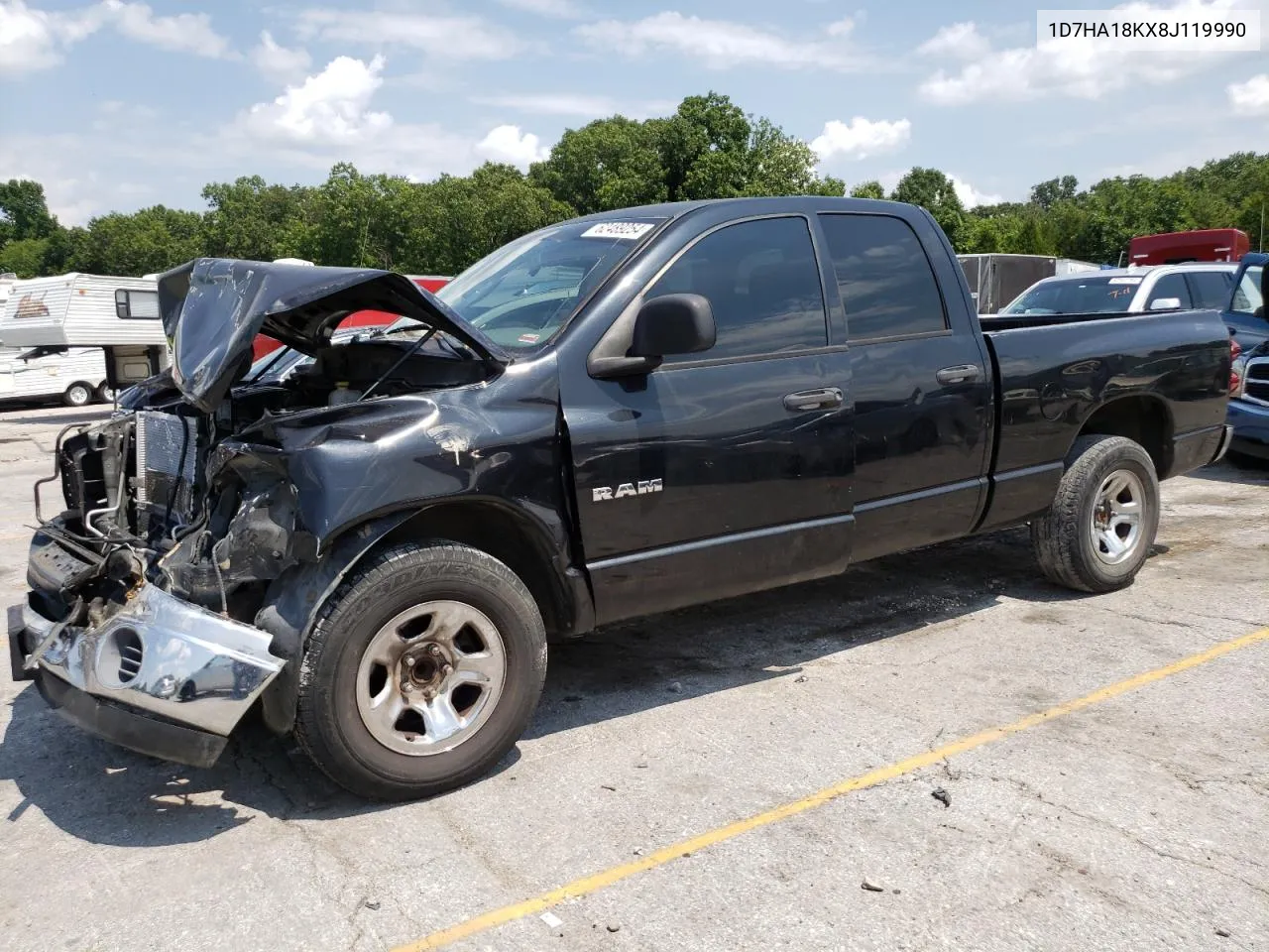 2008 Dodge Ram 1500 St VIN: 1D7HA18KX8J119990 Lot: 62489254