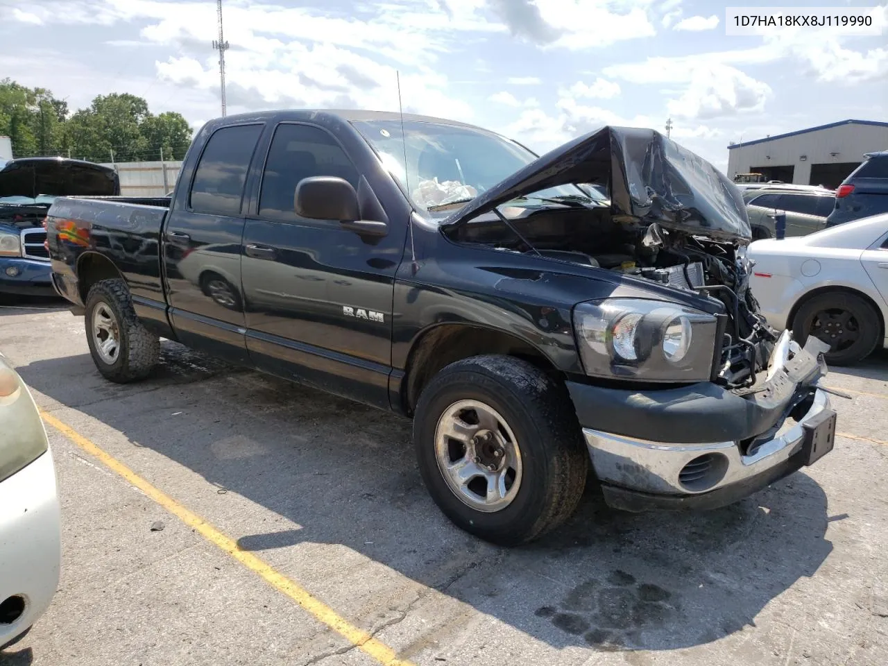 2008 Dodge Ram 1500 St VIN: 1D7HA18KX8J119990 Lot: 62489254