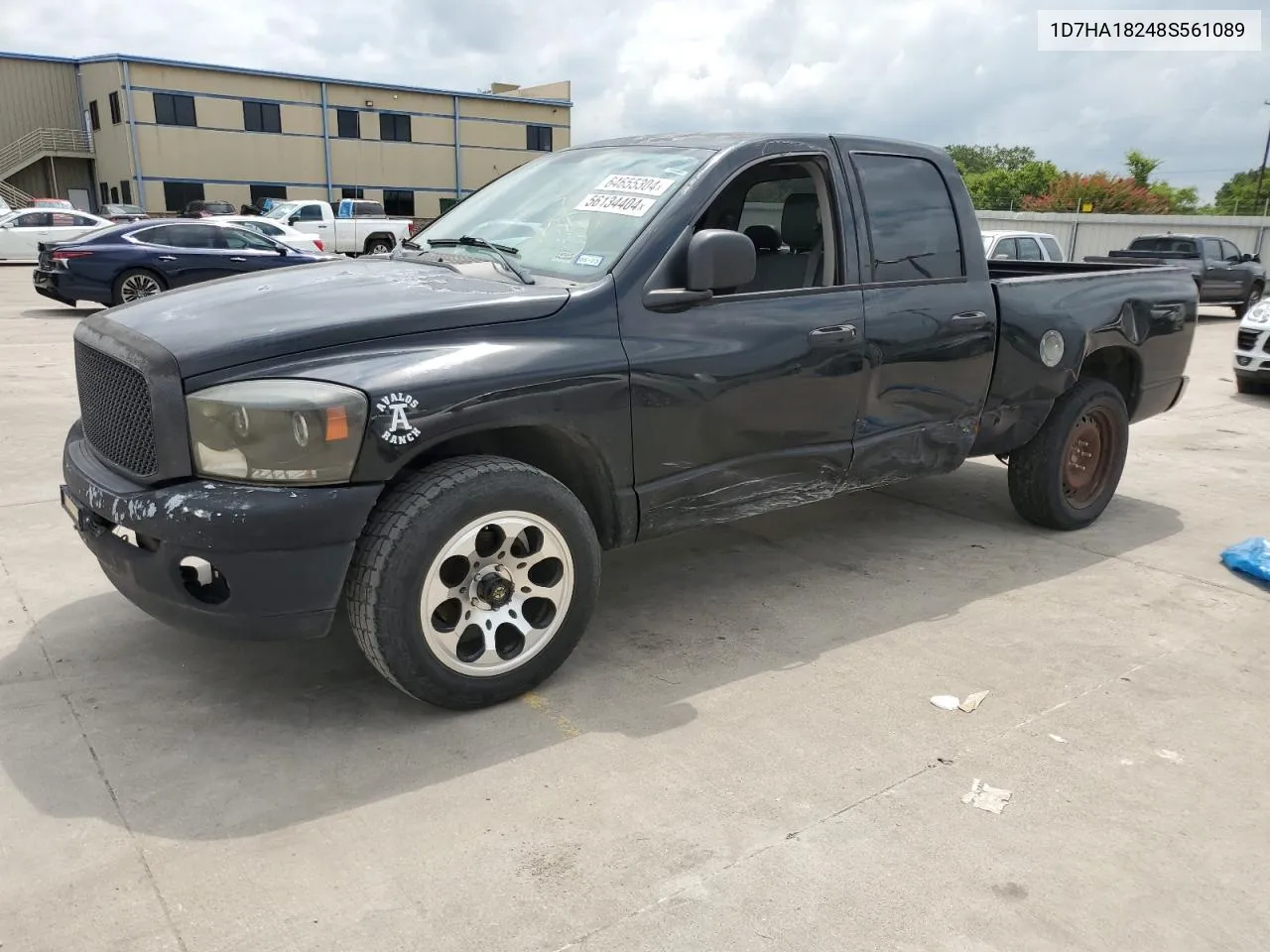 2008 Dodge Ram 1500 St VIN: 1D7HA18248S561089 Lot: 64655304