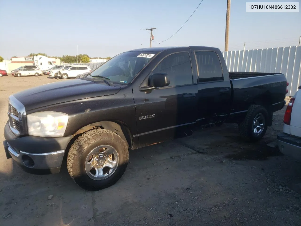 2008 Dodge Ram 1500 St VIN: 1D7HU18N48S612382 Lot: 64814514