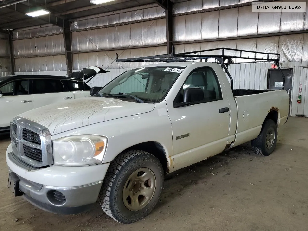 2008 Dodge Ram 1500 St VIN: 1D7HA16N98J180924 Lot: 68021294