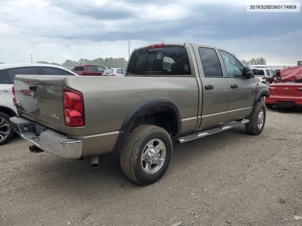 2008 Dodge Ram 2500 St VIN: 3D7KS28D38G174809 Lot: 68677534