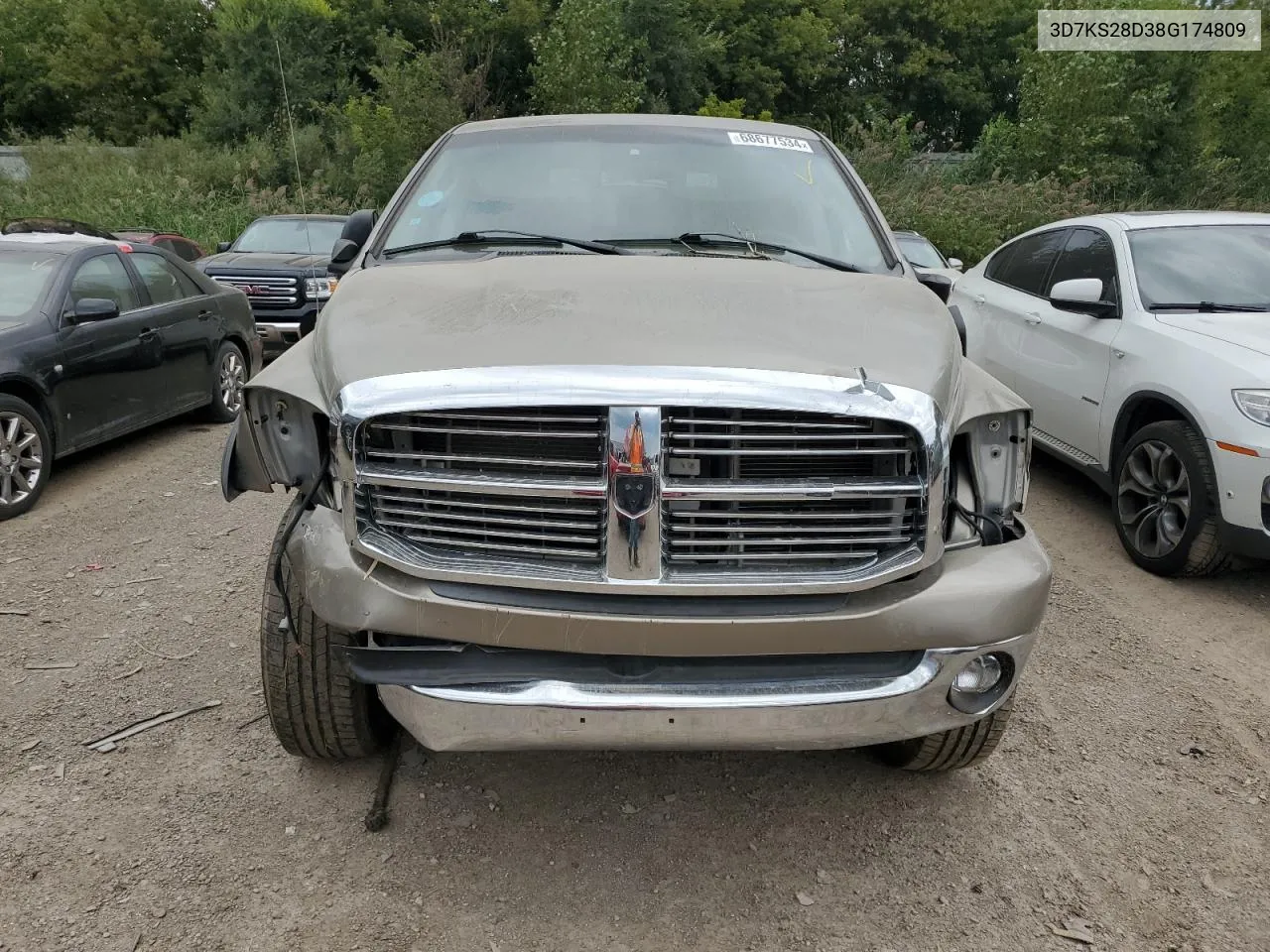 2008 Dodge Ram 2500 St VIN: 3D7KS28D38G174809 Lot: 68677534