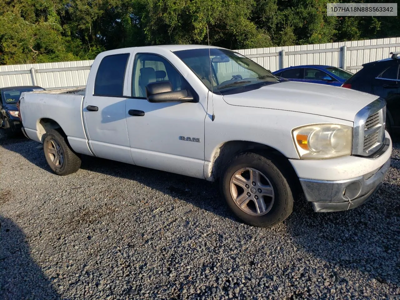 2008 Dodge Ram 1500 St VIN: 1D7HA18N88S563342 Lot: 69122834