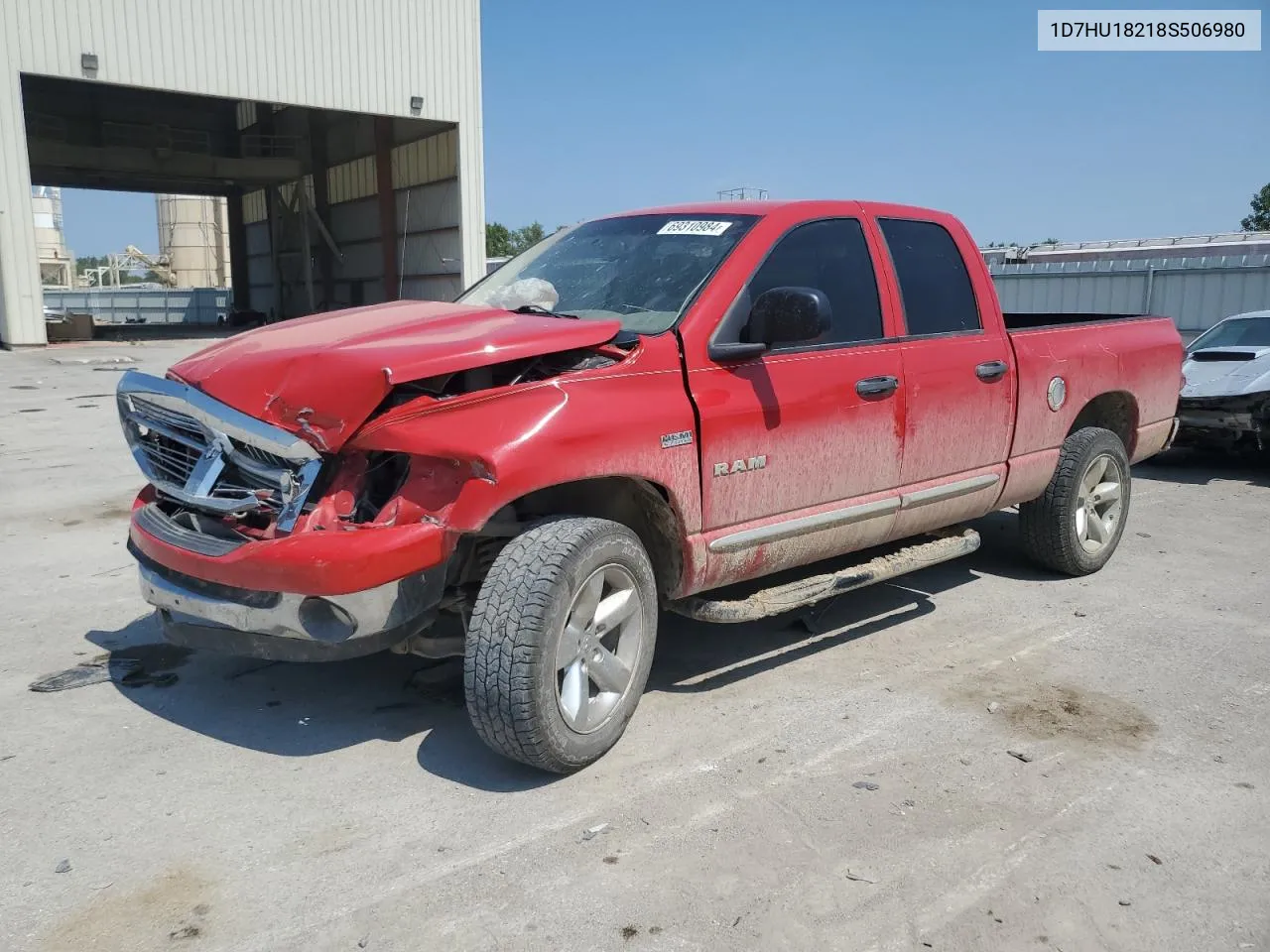 2008 Dodge Ram 1500 St VIN: 1D7HU18218S506980 Lot: 69310984