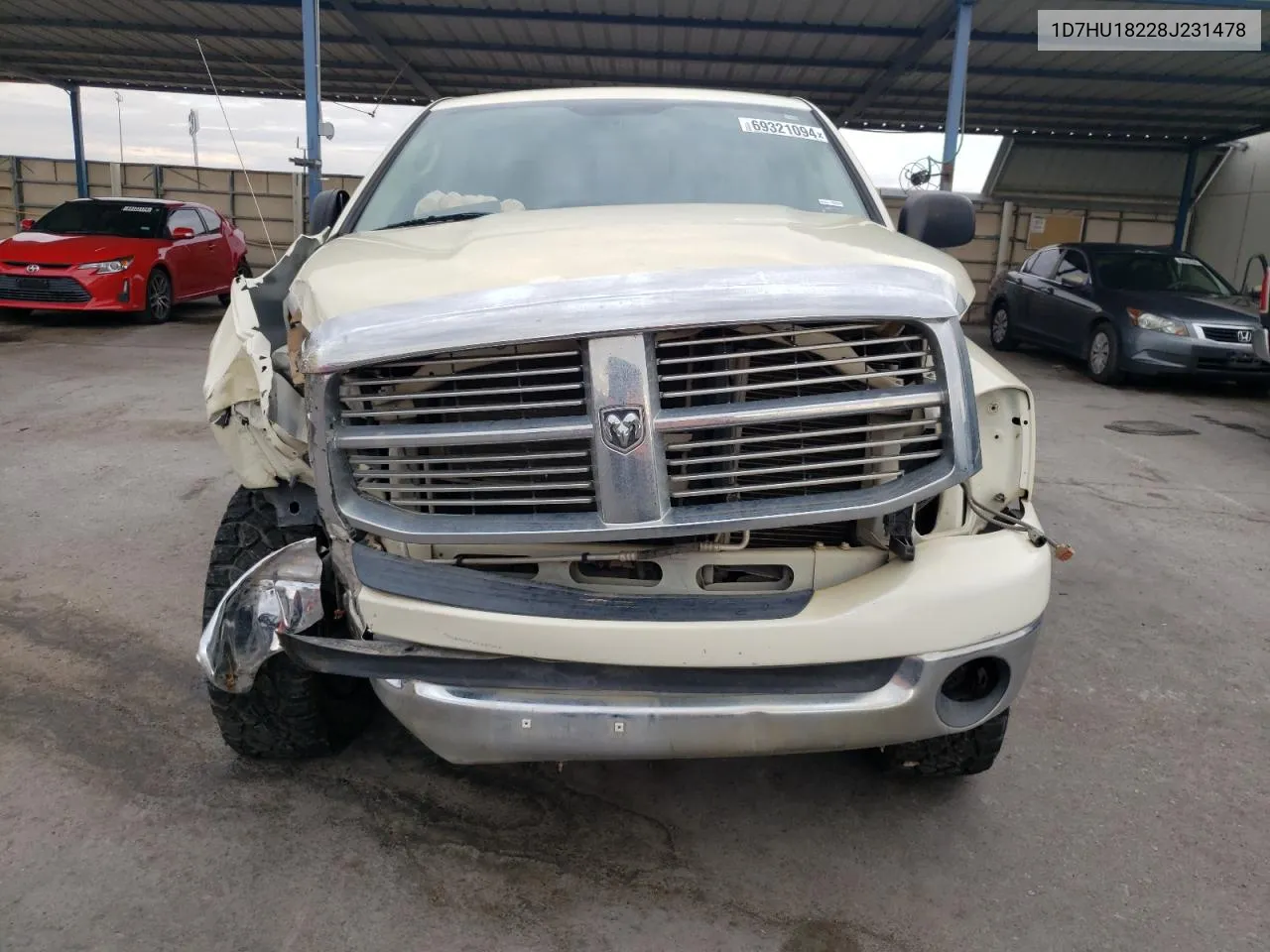 2008 Dodge Ram 1500 St VIN: 1D7HU18228J231478 Lot: 69321094