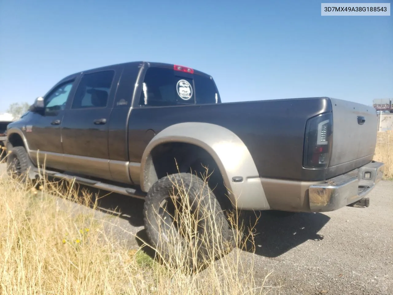 2008 Dodge Ram 3500 VIN: 3D7MX49A38G188543 Lot: 69528564