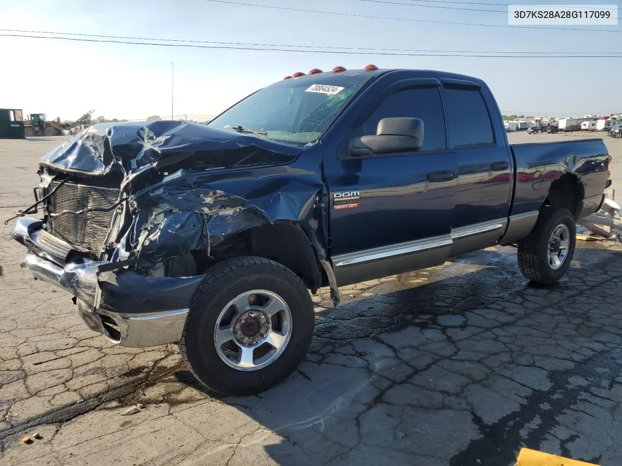 2008 Dodge Ram 2500 St VIN: 3D7KS28A28G117099 Lot: 70864524