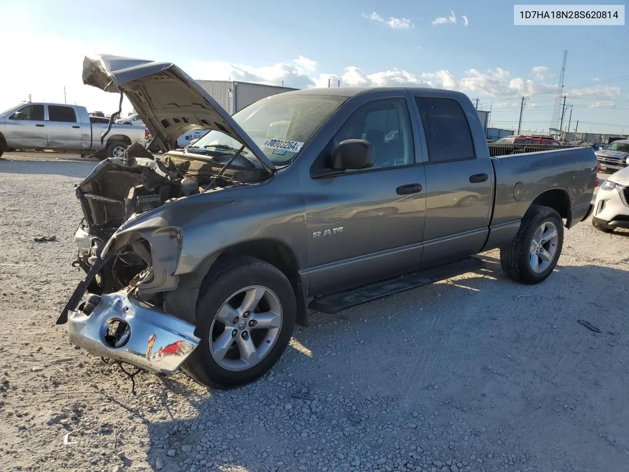 2008 Dodge Ram 1500 St VIN: 1D7HA18N28S620814 Lot: 70903264