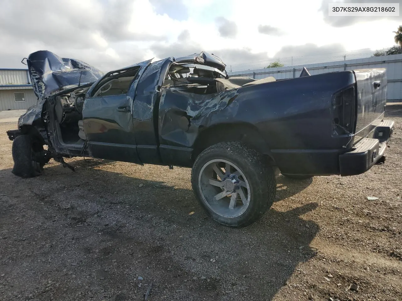 2008 Dodge Ram 2500 VIN: 3D7KS29AX8G218602 Lot: 71047524