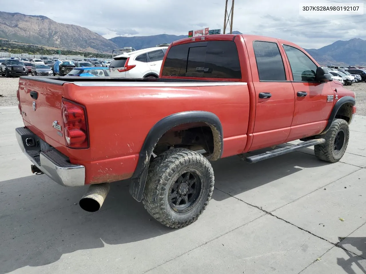 2008 Dodge Ram 2500 St VIN: 3D7KS28A98G192107 Lot: 71411494