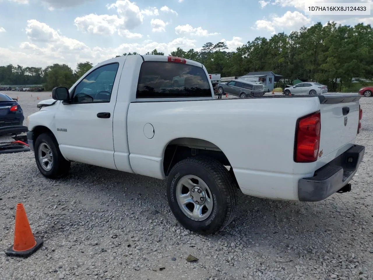 2008 Dodge Ram 1500 St VIN: 1D7HA16KX8J124433 Lot: 71732914