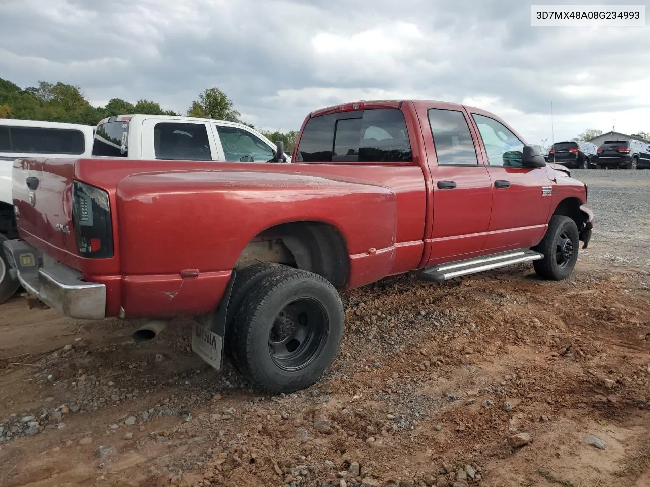 2008 Dodge Ram 3500 St VIN: 3D7MX48A08G234993 Lot: 71839064