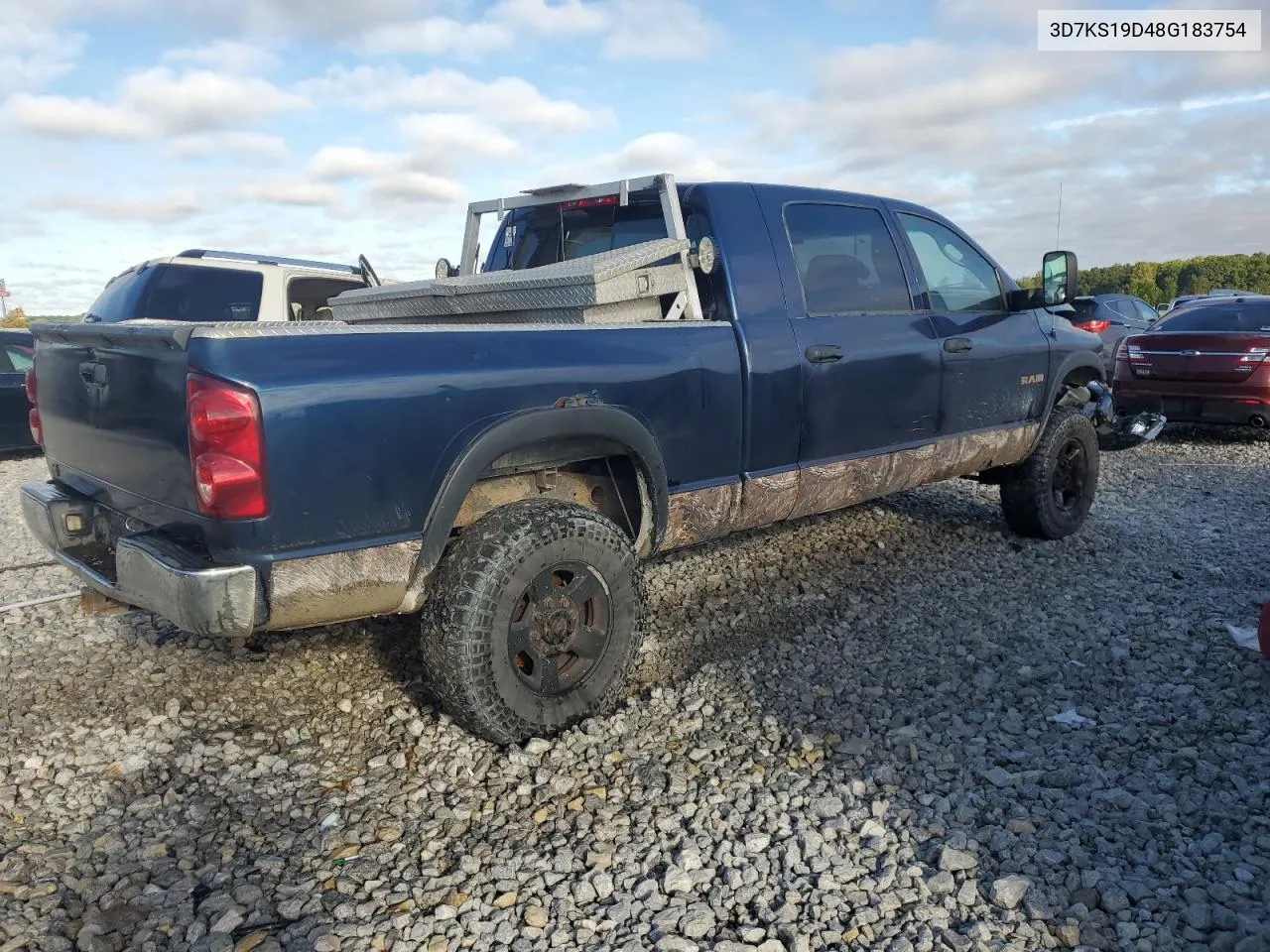 2008 Dodge Ram 1500 VIN: 3D7KS19D48G183754 Lot: 71928924