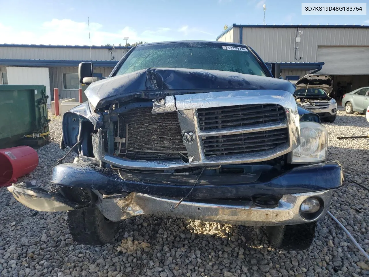 2008 Dodge Ram 1500 VIN: 3D7KS19D48G183754 Lot: 71928924