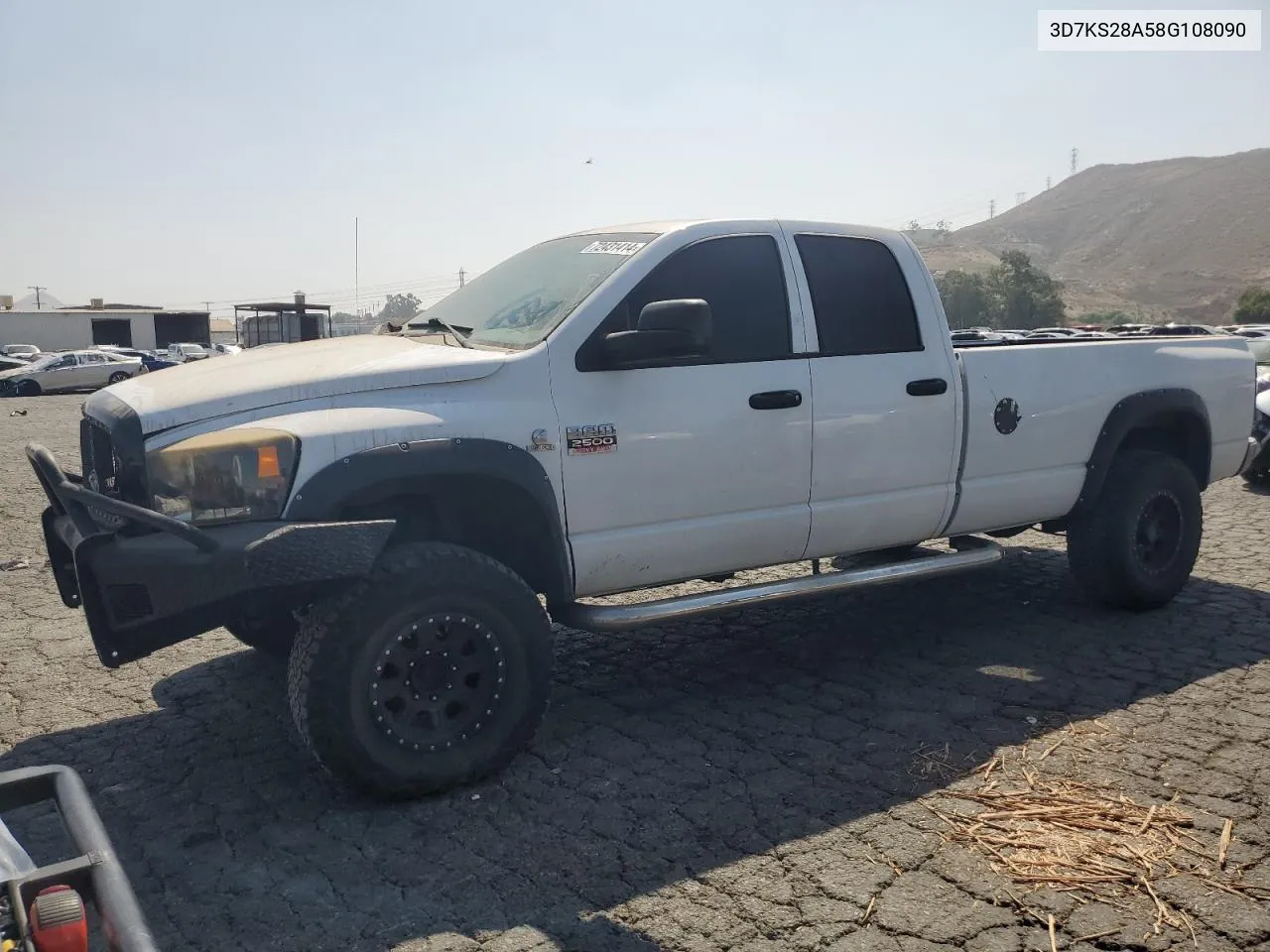 2008 Dodge Ram 2500 St VIN: 3D7KS28A58G108090 Lot: 72431414