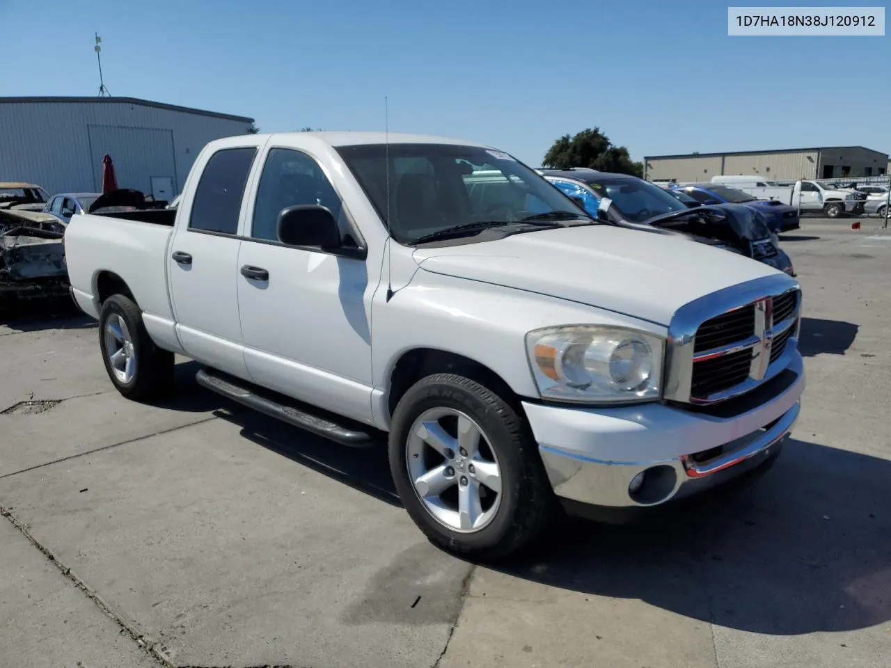 2008 Dodge Ram 1500 St VIN: 1D7HA18N38J120912 Lot: 72580714