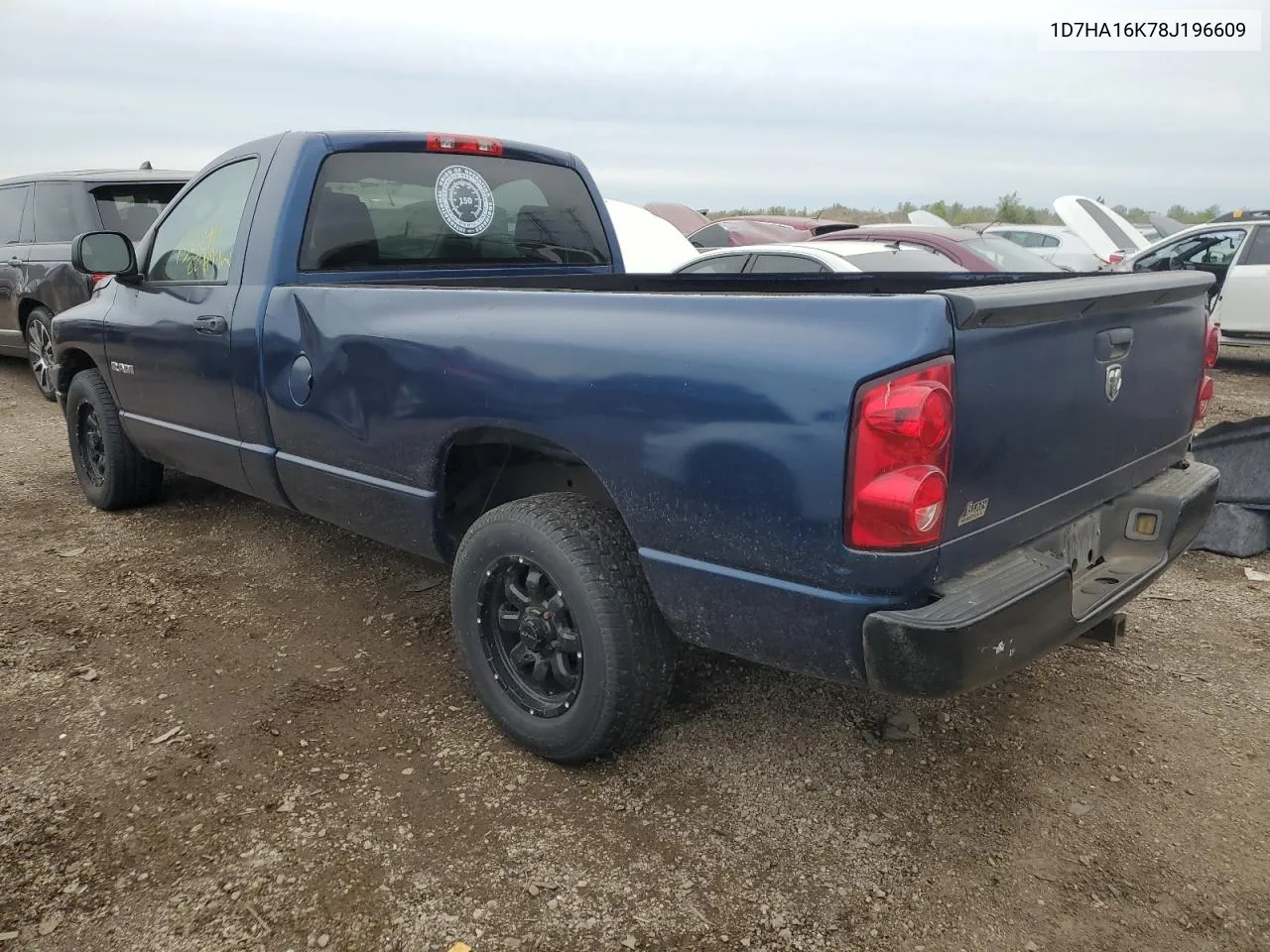 2008 Dodge Ram 1500 St VIN: 1D7HA16K78J196609 Lot: 73120924