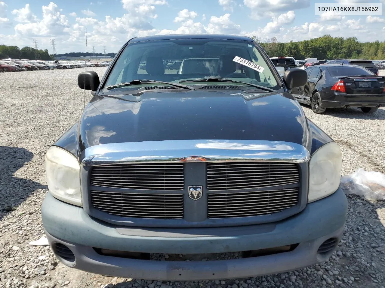 2008 Dodge Ram 1500 St VIN: 1D7HA16KX8J156962 Lot: 73376794