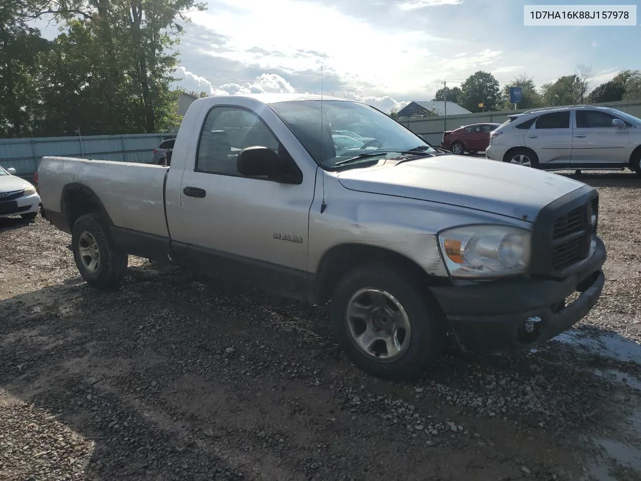 2008 Dodge Ram 1500 St VIN: 1D7HA16K88J157978 Lot: 73473914