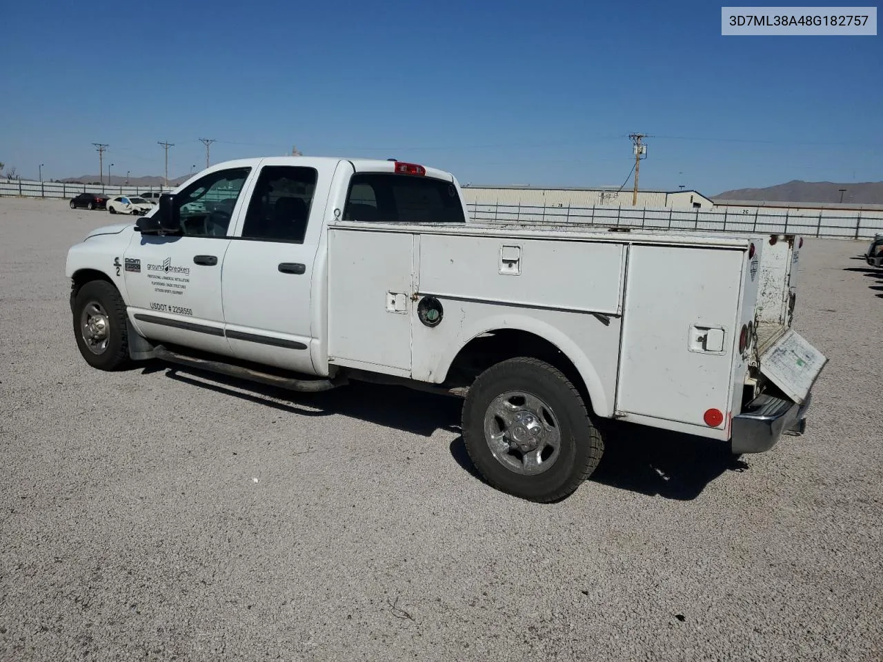 2008 Dodge Ram 3500 St VIN: 3D7ML38A48G182757 Lot: 74174194