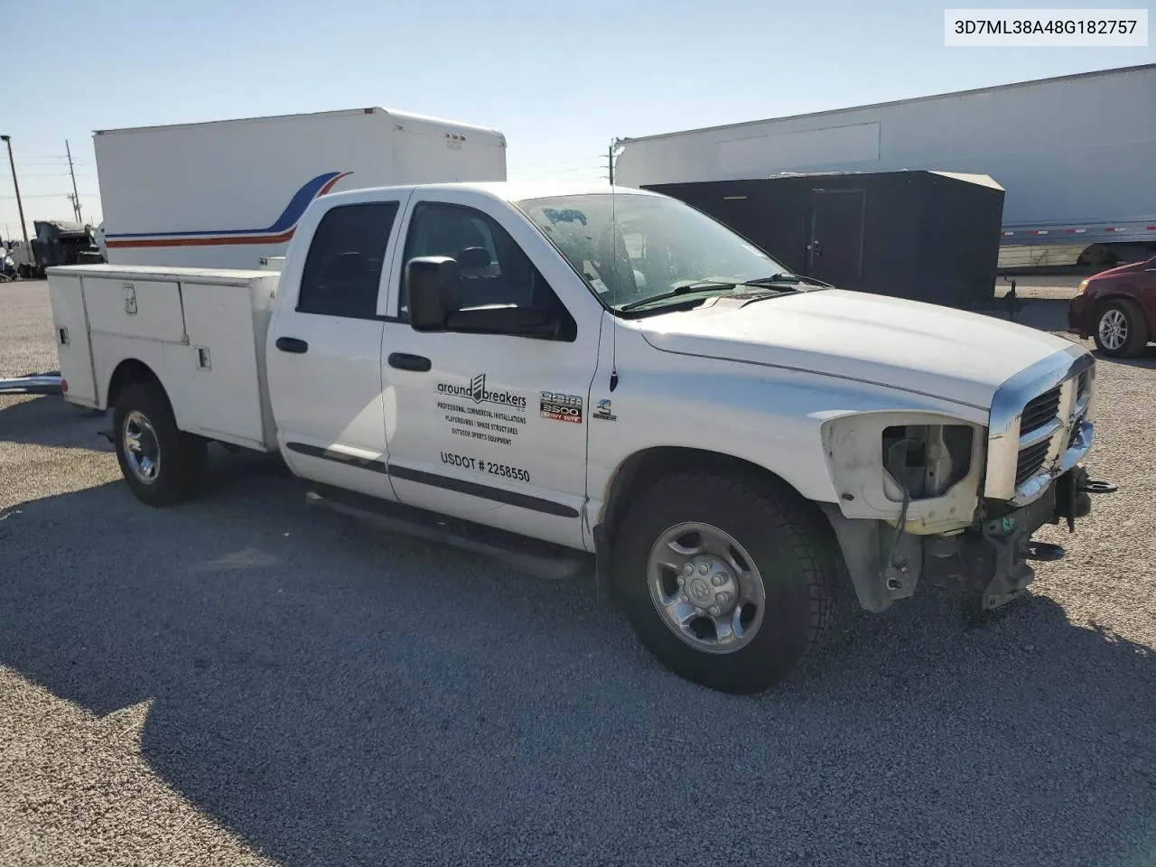 2008 Dodge Ram 3500 St VIN: 3D7ML38A48G182757 Lot: 74174194