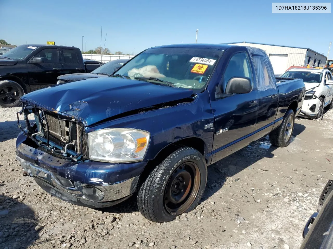 2008 Dodge Ram 1500 St VIN: 1D7HA18218J135396 Lot: 74236054