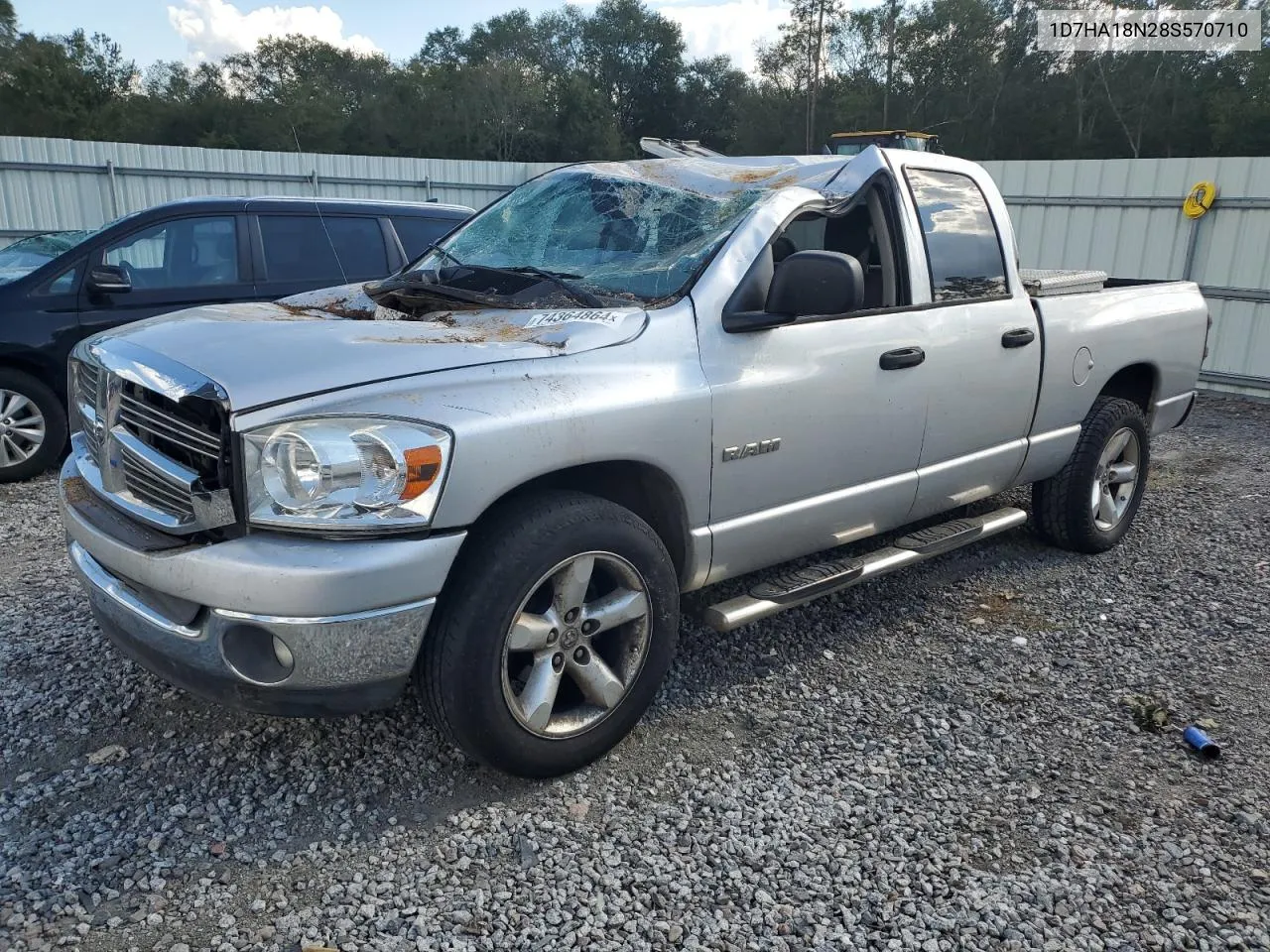 2008 Dodge Ram 1500 St VIN: 1D7HA18N28S570710 Lot: 74364864