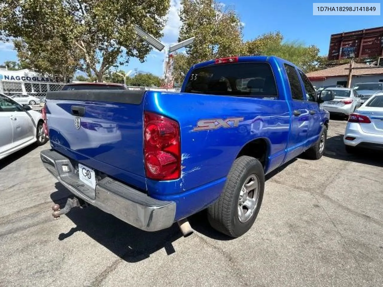 2008 Dodge Ram 1500 St VIN: 1D7HA18298J141849 Lot: 74638404