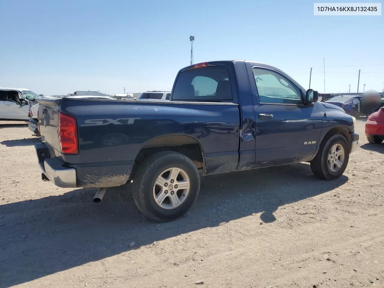 2008 Dodge Ram 1500 St VIN: 1D7HA16KX8J132435 Lot: 74639194