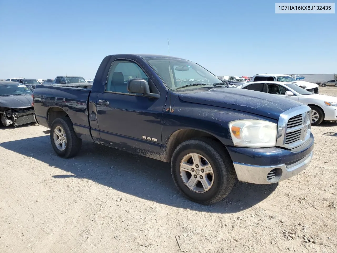 2008 Dodge Ram 1500 St VIN: 1D7HA16KX8J132435 Lot: 74639194