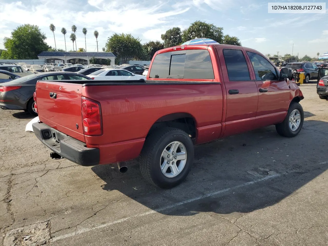 2008 Dodge Ram 1500 St VIN: 1D7HA18208J127743 Lot: 74784174