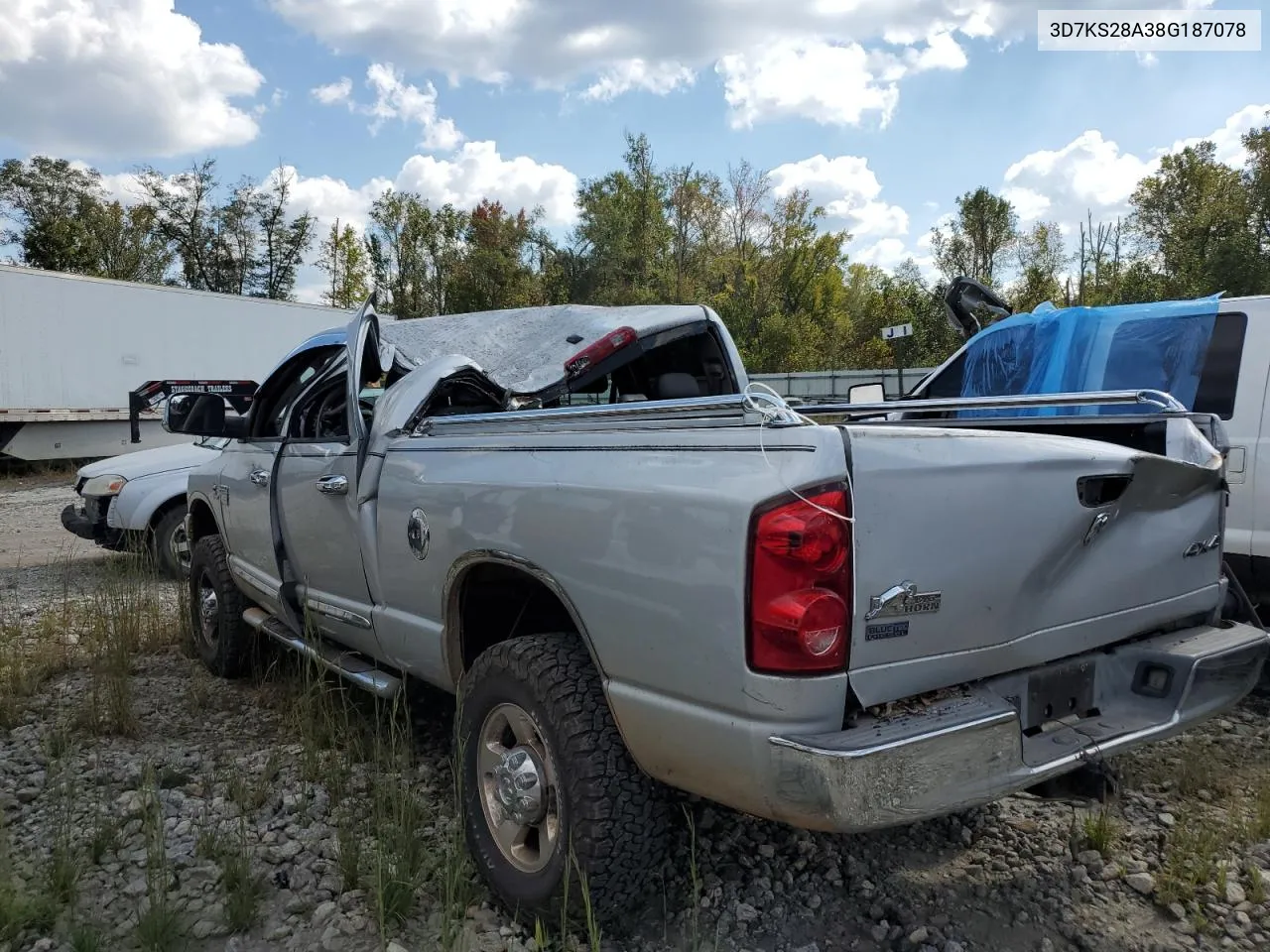 2008 Dodge Ram 2500 St VIN: 3D7KS28A38G187078 Lot: 74903124