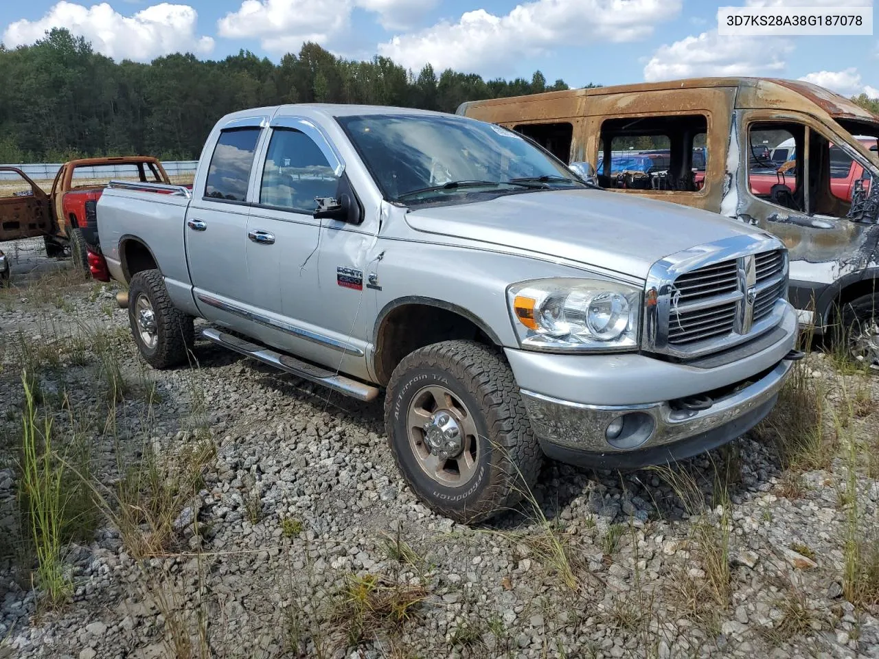 2008 Dodge Ram 2500 St VIN: 3D7KS28A38G187078 Lot: 74903124