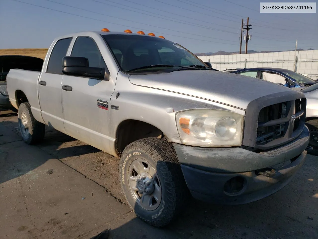 2008 Dodge Ram 2500 St VIN: 3D7KS28D58G241166 Lot: 75016494