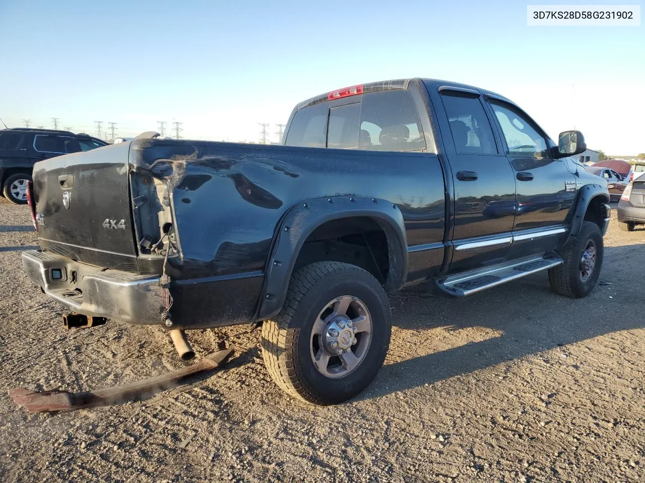 2008 Dodge Ram 2500 St VIN: 3D7KS28D58G231902 Lot: 75101914