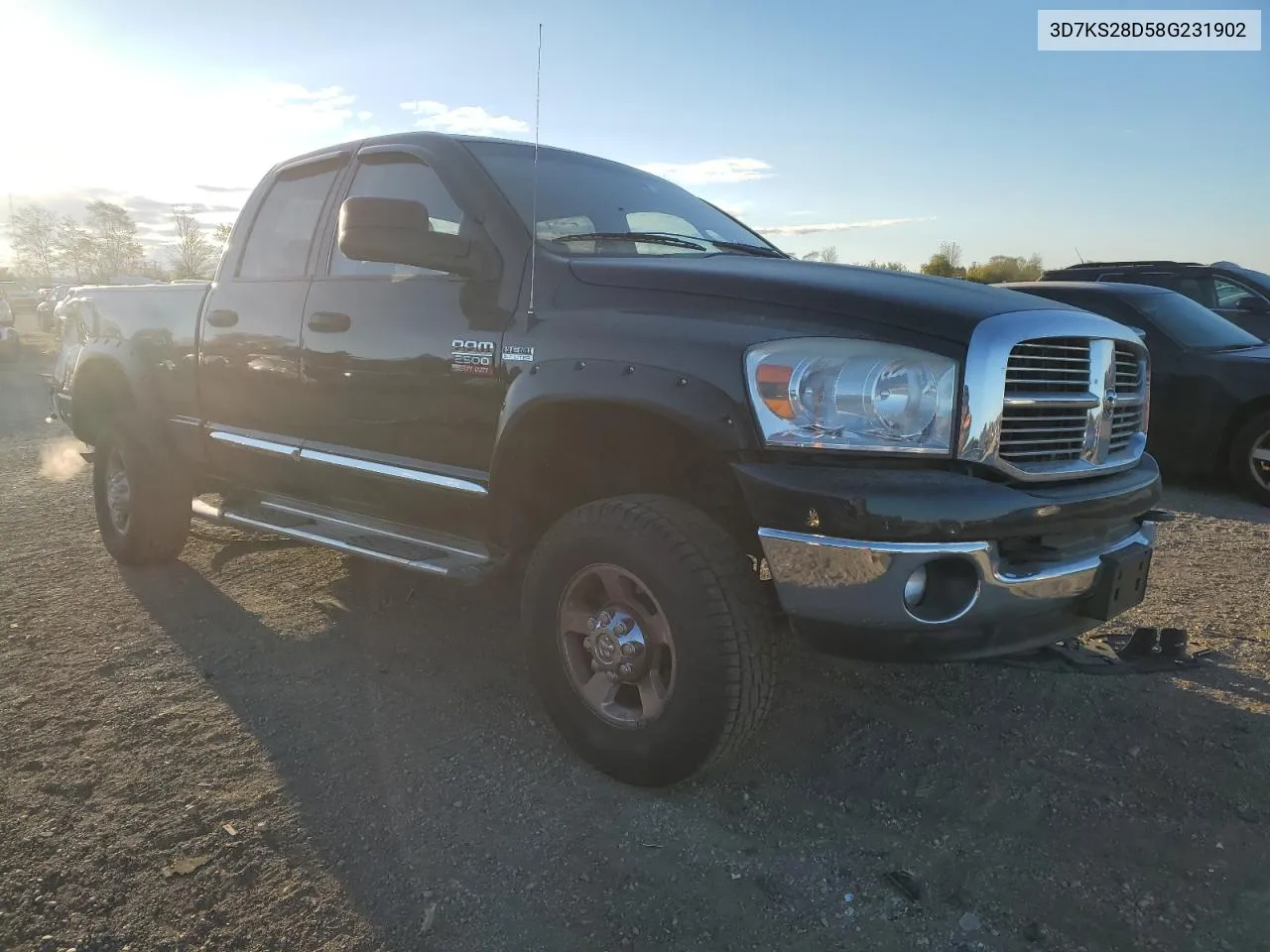 2008 Dodge Ram 2500 St VIN: 3D7KS28D58G231902 Lot: 75101914