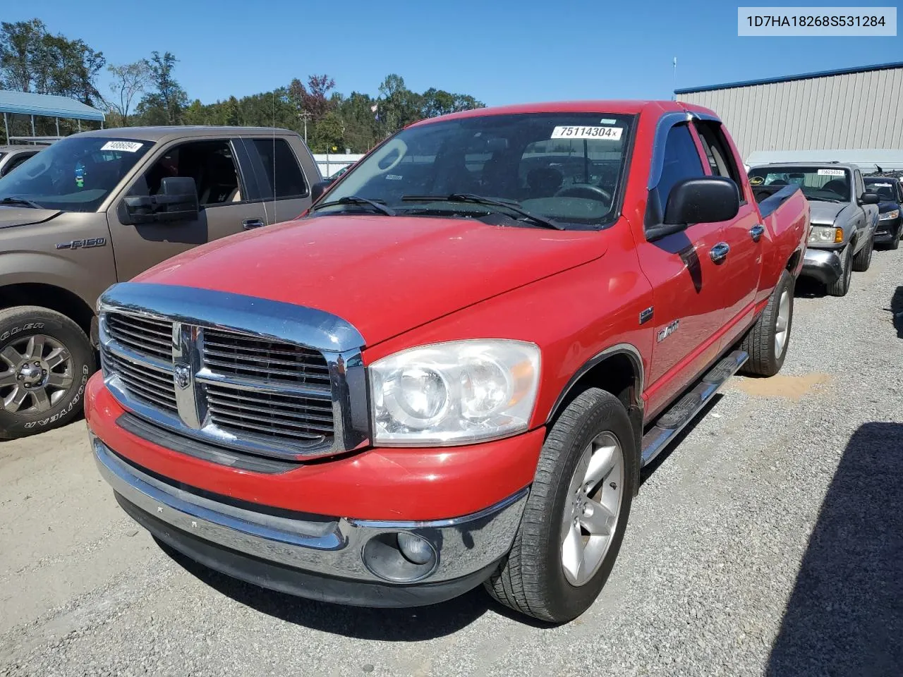 2008 Dodge Ram 1500 St VIN: 1D7HA18268S531284 Lot: 75114304