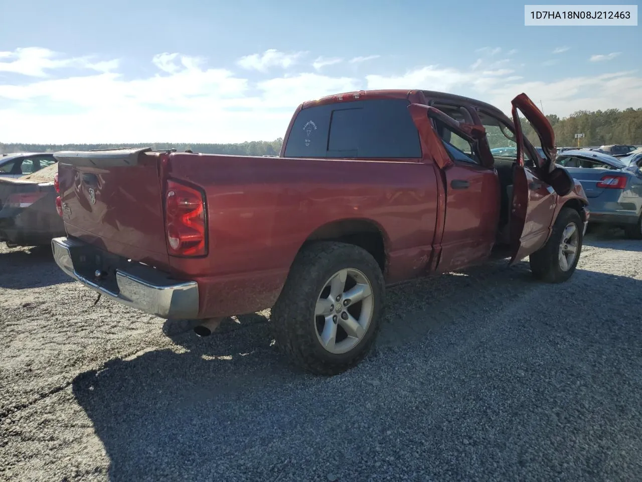 2008 Dodge Ram 1500 St VIN: 1D7HA18N08J212463 Lot: 75180994